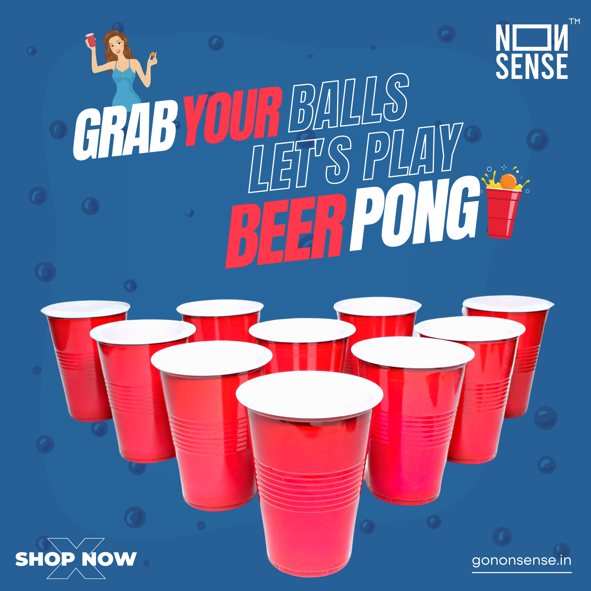Nth Beer Pong Glasses For Party, Event, Drinking And Game (10 Pcs) at Rs  65/piece, Beer Glass in Indore